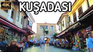 KUŞADASI CITY CENTER WALKING TOUR  July 5 2024  4k UHD 60fps [upl. by Ahsienet48]