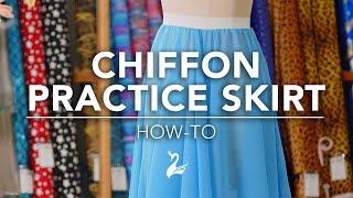 How To Create a Chiffon Practice Skirt for Calisthenics or Dance  Sewing Tutorial [upl. by Odnesor648]