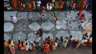 Mylapore festival  Mylapore kolam contest  Rangoli contest [upl. by Anaitit]