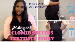 PREGNANT CLOMID SUCCESS  FERTILITY STORY [upl. by Dranyer]