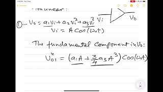 Radio Frequency Integrated Circuits RFICs  Lecture 3 Gain compression Intermodulation [upl. by Trebliw]