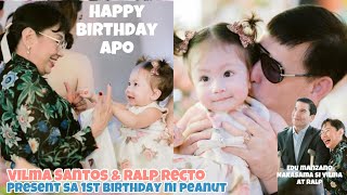 VILMA SANTOS RALP RECTO AT EDU MANZANO NAGKASAMA SA BIRTHDAY NG KANILANG APO NA SI BABY PEANUT [upl. by Candra]