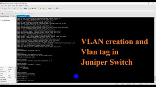 How to Create VLAN in Juniper Switch and Tag Vlan in Interface  Technical Hakim [upl. by Uyekawa]