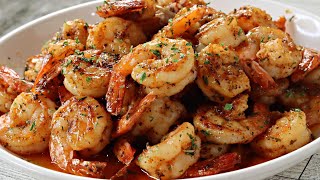 Quick amp Easy Garlic Butter Shrimp  How To Make Garlic Butter Shrimp Skillet [upl. by Jair379]