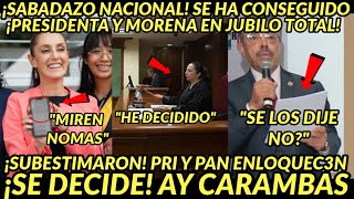 SABADAZO NACIONAL AAY CARAMBAS SE DECIDE ENLOQQUECE TODOS PRESIDENTA MANIFIESTA BOOM HOY [upl. by Mendoza]