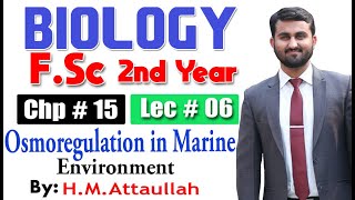 Osmoregulation in Marine Environment  Chapter 15  2nd year Biology  Lec  6 [upl. by Anstus]