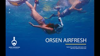 ORSEN Worlds First Full Face Snorkel Mask with Patented AIRFRESH System amp Walkie TalkieCO2 Safety [upl. by Arette]