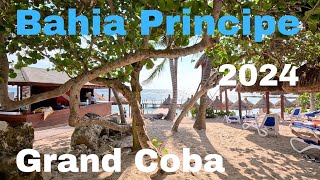 Bahia Principe Grand Coba Walkaround 2024 Cancun Tulum Mexico All Inclusive Beach Vacation [upl. by Cordy]