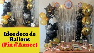 DIY Colonnes organiques de ballons Idée deco de fin dannée [upl. by Eimak]