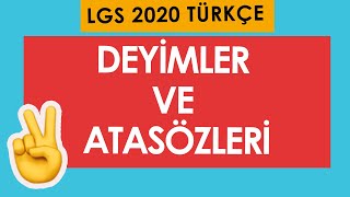 7 DAKİKADA DEYİMLER VE ATASÖZLERİ [upl. by Ellehcor71]