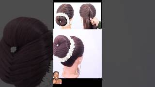 Moño elegante para ocasión importante ￼hairstyle hair shotrs shortsviral [upl. by Arimahs]