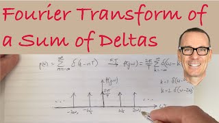 Fourier Transform of a Sum of Delta Functions [upl. by Grethel]