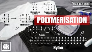 Polymerisation  Addition Polymerisation and Condensation Polymerisation [upl. by Halfon454]