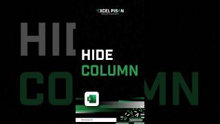 Hide Column Microsoft Excelbelajarexcel rumusexcel microsoftexcel [upl. by Obmar]