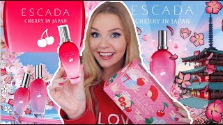 NEW ESCADA CHERRY IN JAPAN PERFUME REVIEW 🍒  ESCADA SUMMER LIMITED EDITION 2022  Soki London [upl. by Irrac]