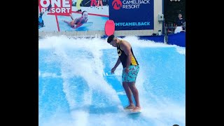 How to ride stand up on the flowrider [upl. by Barbra]