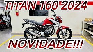 TITAN 160 VERMELHO PER 2024 NOVIDADE [upl. by Kassi943]