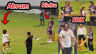 Sahrukh Khan Batting And Son Abram Khan Bowling First Time  Ipl 2024  Kkr vs Dc  Ipl Highlights [upl. by Birkle523]