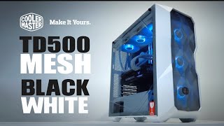 White Smok White PC build coolermaster masterbox TD500 Mesh White asustufgaming Z690 RTX3070 [upl. by Kamal]