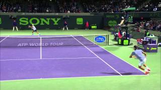 Nishikori KOs Federer In Miami [upl. by Valli]