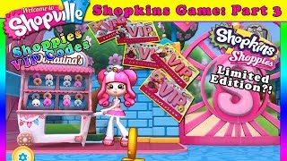 Shopkins Shopville App 3  New Shoppies VIP Code amp Game Play [upl. by Leirbaj]