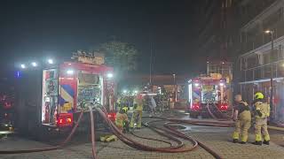 240625 Ontruiming van seniorenflat na een zeer grote brand Jan van Bijnenpad Waddinxveen [upl. by Reed406]