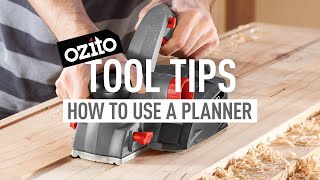 HOW TO USE A PLANER FOR BEGINNERS  Ozito Tool Tips [upl. by Eimaj]