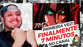 react Eren Attack on Titan  AO SOM DO ESTRONDO  7 Minutoz [upl. by Eehtomit]