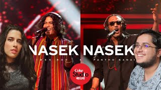 Nasek Nasek  Coke Studio Bangla  Season One  Animes Roy X Pantho Kanai  Siblings React [upl. by Anivid]