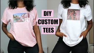 DIY Custom Print TShirts  NO Transfer Paper [upl. by Tolmach]