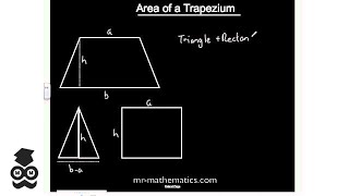 Proof of Area of Trapezium Mathematics Revision  GCSE Maths  Mr Mathematics [upl. by Shoifet421]