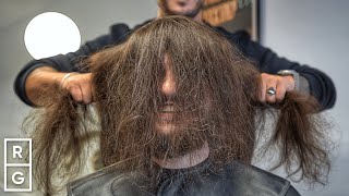 10 YEARS of Long Hair Gets CUT OFF 😱 HUGE Haircut Transformation [upl. by Leoy]