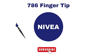 How to draw NIVEA logo in ms paintNIVEA logo [upl. by Aierb]