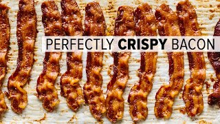 HOW TO COOK BACON IN THE OVEN  easy crispy and no mess [upl. by Pero]