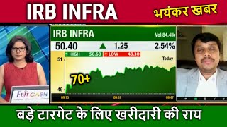 IRB INFRA share analysisirb infra share price targetirb infra share latest newsirb infra future [upl. by Nisse418]