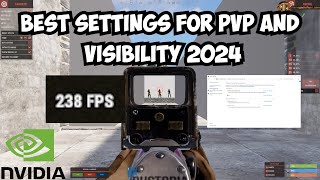 BEST RUST SETTINGS FOR PVP FPS AND VISIBILITY for 2024 RUST UPDATED [upl. by Karub497]