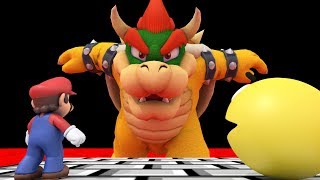 Pacman and Mario vs Bowser [upl. by Amitaf369]