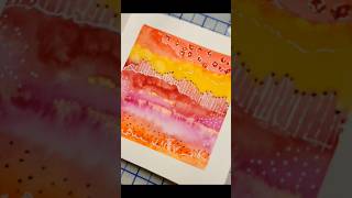 Abstract Watercolor Painting with Gold art watercolor painting journal satisfying [upl. by Nnauol]