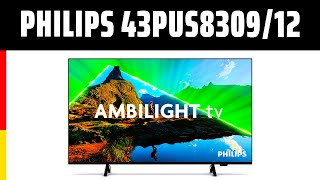 Fernseher Philips 43PUS830912  TEST  Deutsch [upl. by Nayra]