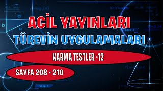 ACİL YAYINLARI LİMİTTÜREV FASİKÜLÜ Karma Test12 [upl. by Kristopher]