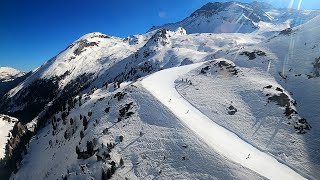 SNOWBOARDING from MAYRHOFEN to HINTERTUX Glacier Austria  Spring March 2022  GoPro Hero 8 [upl. by Aerdnat]