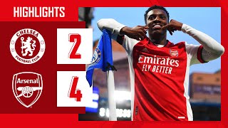 HIGHLIGHTS  Chelsea vs Arsenal 24  Premier League  Nketiah 2 Smith Rowe Saka [upl. by Lauro845]