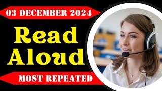 Read Aloud PTE Academic amp PTE Core  December 2024 Practice Predictions [upl. by Euphemiah]