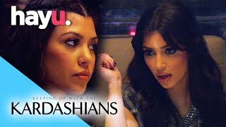 Kim amp Kourtney Fight At Dinner  Keeping Up With The Kardashians [upl. by Zachery]