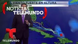 El pronóstico de la fuerte onda que amenaza la Florida  Noticias  Noticias Telemundo [upl. by Anniahs373]