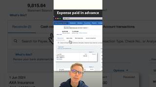 Record expenses paid in advance in Xero xero shorts [upl. by Hjerpe]