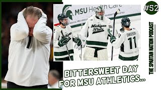 Disappointing season ends for MSU hoops  Spartan Hockey beats Michigan [upl. by Gargan307]