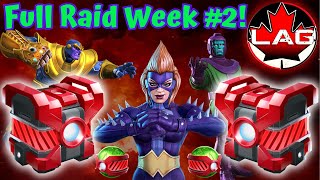 Full Raid Week 2 All Treasure Chests Full Rewards Titan Shards PLZ Vanguard Titania  MCOC [upl. by Lada]