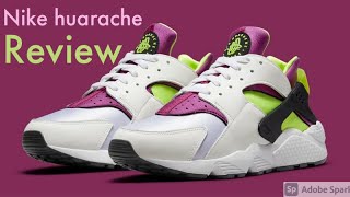 Nike huarache “neon green magenta” review [upl. by Iggem]