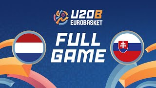 QuarterFinals  Netherlands v Slovakia  Full Basketball Game  FIBA U20 EuroBasket 2024 Division B [upl. by Erehs]